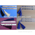 Etched Brass Silver Tone Bar Abu Dhabi / Saudi Arabia Chinese Tassel Bookmark